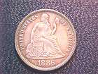 1886 Seated DimeUncircul​atedGem Mintstatebea​uti