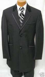 New Mens Andrew Fezza 2 Button Wool Tuxedo Jacket 50S  