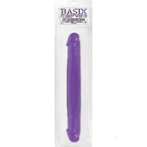   Basix 12 inch Double Dong, Purple Pipedreams