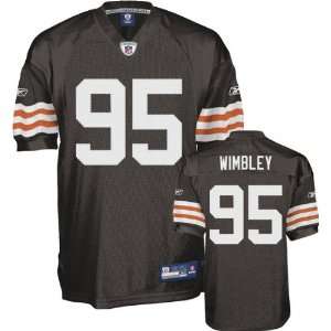   Jersey Reebok Authentic Alternate Brown #95 Cleveland Browns Jersey