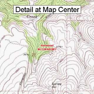  USGS Topographic Quadrangle Map   Ashwood, Oregon (Folded 