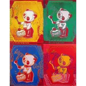  Four Pandas small Offset Lithograph by Andy Warhol. size 