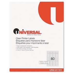  Universal 81101   Laser Printer Permanent Labels, 1/2 x 1 