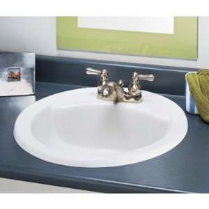 American Standard 0427.444.173 Cadet Round Countertop Sink with 4 Inch 