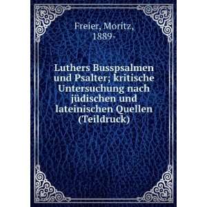  Luthers Busspsalmen und Psalter; kritische Untersuchung 