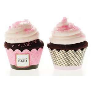 classic chic baby pink partyware cupcake wraps 