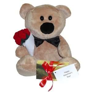  10 Hilbert Bear Rose and Bow Tie Package. Includes Bear 