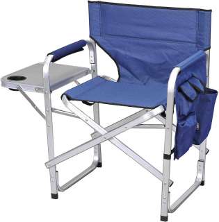 Camping Folding Sport Director Chair w/Table 1204Blue  