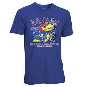  Kansas Jayhawks NCAA 1988 Short Sleeve T Shirt Sports 