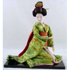    Large Japanese GEISHA Oriental Doll DOL15X12 02