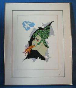Signed & Numbered Erte Print Lithograph Anger c.1983  