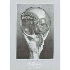  M.c. Escher   Hand With Sphere POSTER Canvas
