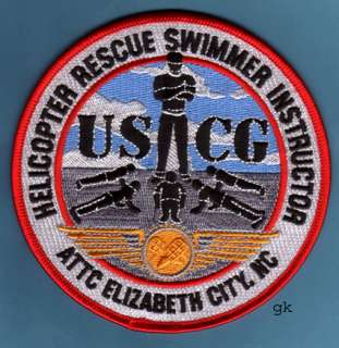 USCG COAST GUARD RESCUE SWIMMER INSTRUCTOR PATCH  