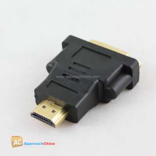HDMI Male to DVI Female Audio Video Adapier Splitter PC  