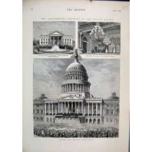  1876 Capitol Washington White House President America 