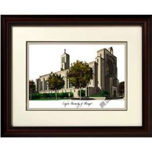  Loyola University of Chicago Alma Mater Framed Lithograph 