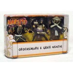   Inch Mini Figure 3 Pack #1 (Orochimaru & Grass Ninjas) Toys & Games