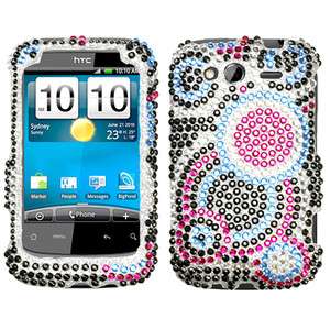 BLING Crystal Hard SnapOn Phone Protector Cover Case for HTC WILDFIRE 