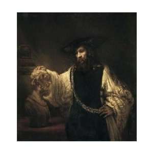   Rijn   Aristotle With A Bust Of Homer Giclee Canvas