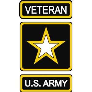  United States Army Star Veteran Decal Sticker 3.8 