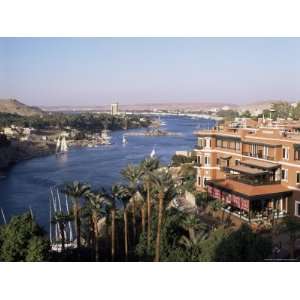 Cataract Hotel and the River Nile, Aswan, Egypt, North Africa, Africa 