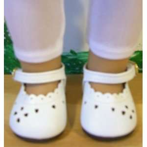   Doll Shoes White Heart Shoes for American Girl Dolls Toys & Games