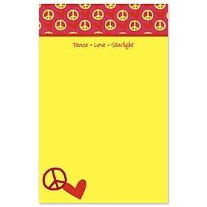  Peace & Love Note Pad Gifts Stationery