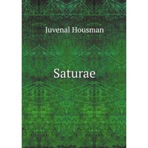  Saturae Juvenal Housman Books
