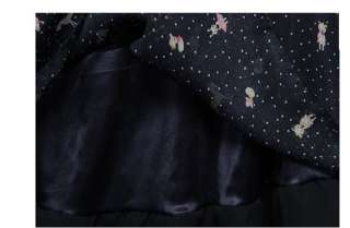 Women Fairy Tale Ruffle Chiffon Dress,9688L, BLUE, sz M  