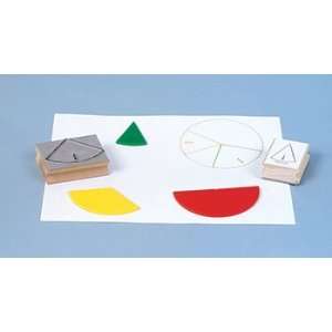   Jumbo Pie Fraction Circle Stamps By Center Enterprises Toys & Games