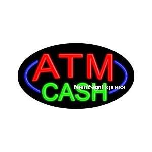  ATM Cash Flashing Neon Sign 