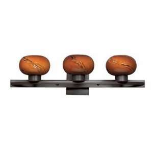 Triarch Lighting Atomique Collection Oil Rubbed Bronze, Cognac Finish 
