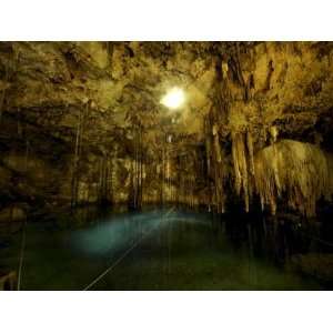 , Underground Sinkholes Which Has Only One Natural Source of Light 