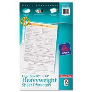 Avery 73897   Top Load Polypropylene Sheet Protector, Clear, 25/Pack