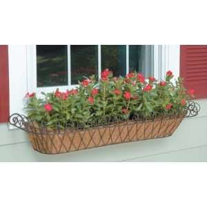   Large French Window Box with Cocoa Moss Liner Patio, Lawn & Garden