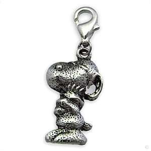   Bracelet Pendant silver Snoopy dog #9391, bracelet Charm  Phone Charm
