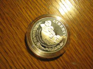 United states Liberty 1991 dollar silver proof  