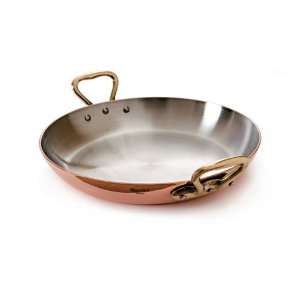  Paderno Round Copper Pan With Riveted Handles   7 7/8 Dia 