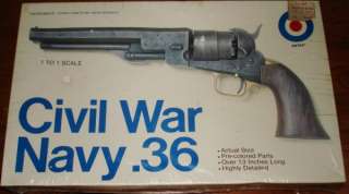 Entex 11 Civil War Navy 36 Gun Model Kit #8006  