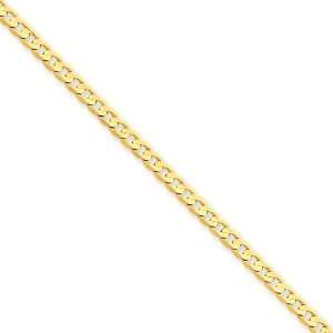  14k 3mm Open Concave Curb Chain Jewelry