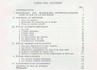 1941 MOLDAVIA and BESSARABIA rare Anthropologic Study  