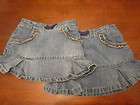 Lot of 2 Toughskins Size 4 Jean Skirts with Shorts Underneath