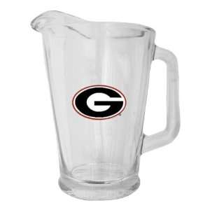 UGA University of Georgia Bulldogs 60 ounce Glass Pitcher
