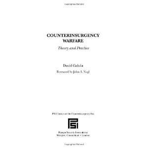  Counterinsurgency Warfare Theory and Practice (PSI 