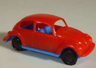 Set With 12 Vintage Plastic VW Beetles By Grisoni/PEZ  