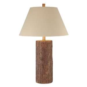  Ambience Natural Finish Cypress Log Table Lamp