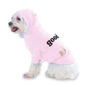 good Hooded (Hoody) T Shirt with pocket for your Dog or Cat LARGE Lt 