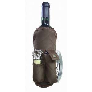  Insulated Wine Apron in Chocolate