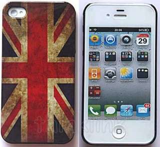 retro look Union Jack UK British flag hard case back cover for iphone 