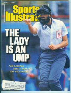 1988 Sports Illustrated Pam Postema Female Umpire q2w3  